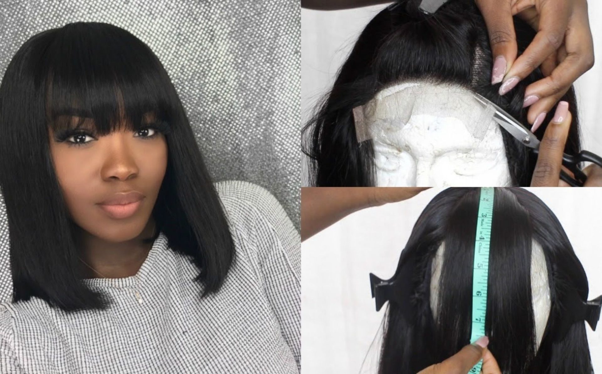 How to change closure wig into fringe wig May 2024